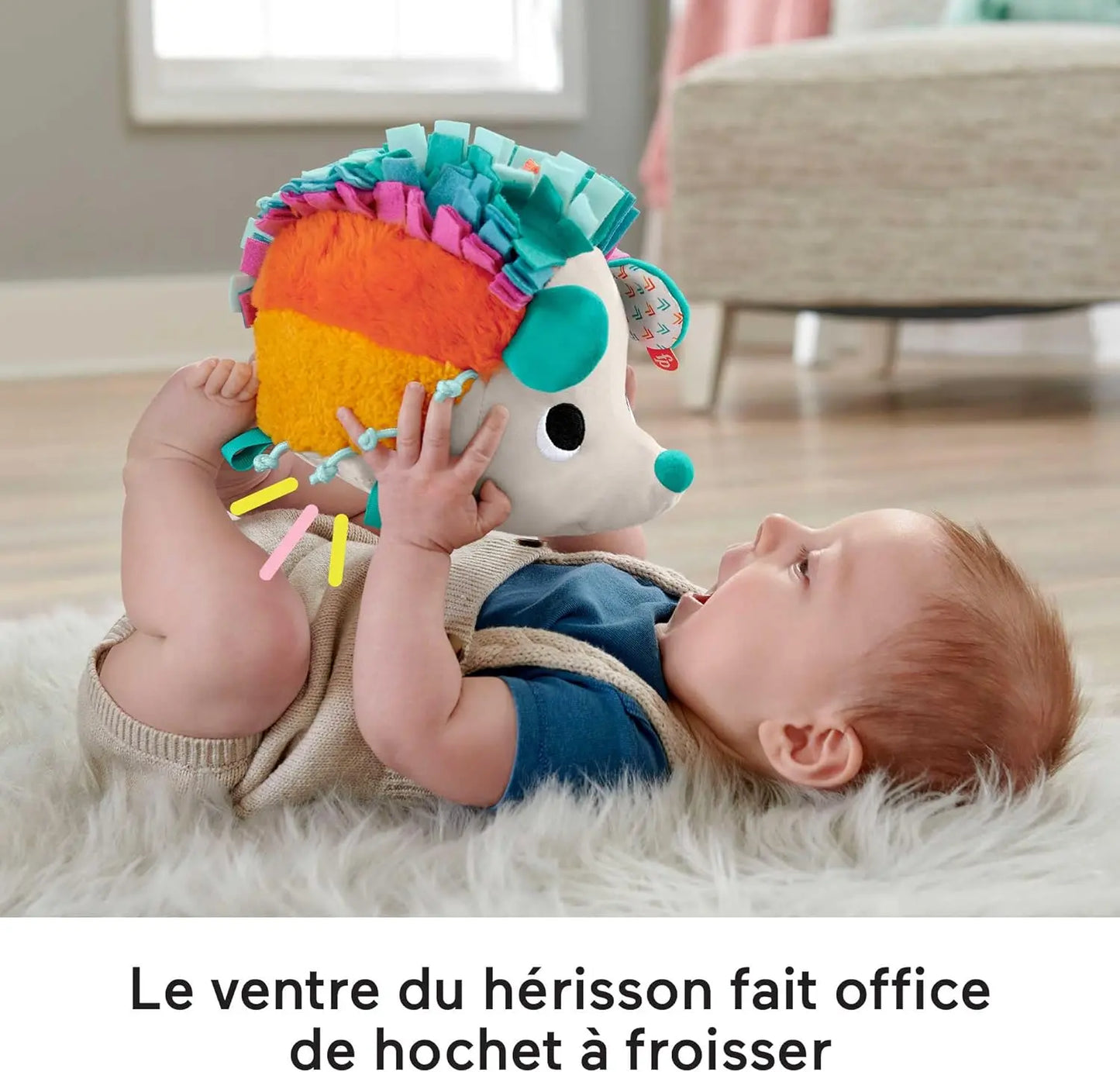 peluche Fisher-Price Mon petit hérisson sensoriel Fisher-Price