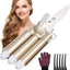 Fer à boucler Flintronic Fer à Onduler 22mm Céramique Tourmaline – Boucleur Cheveux avec 5 Clips, 2 Températures Flintronic