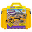 pâte à modeler Fruse sable Jouet Magique,Jouets Sensoriels avec 1 Kg de sable,4 Camions de Construction Amovibles,4 Moules de Château,Bac a Sab19 kinetic sand
