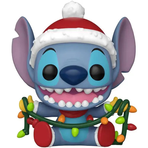 Figurine & Collector Funko POP Disney N°1504 — Stitch avec Guirlandes | Lilo & Stitch | Figurine Collector Funko