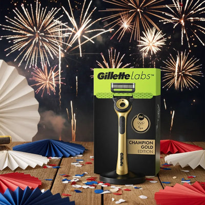 hygiene "GILLETTE LABS Coffret Rasoir Champion Gold Edition GILLETTE gilette