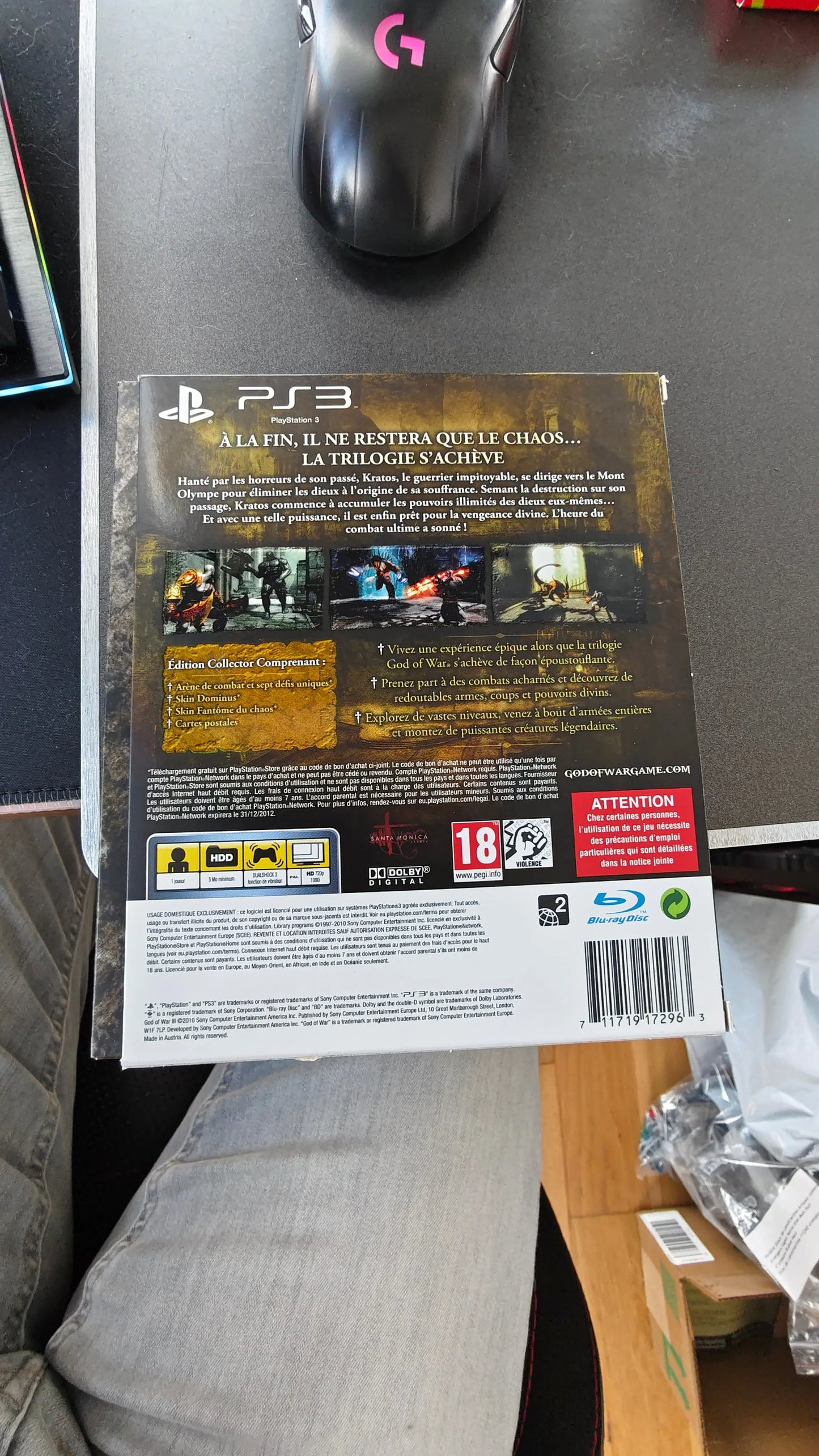 Jeux vidéo God of War III (3) - Édition Collector PS3 - PAL FR - Complet - Occasion Sony Computer Entertainment