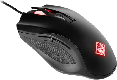 Souris Gaming HP Omen Mouse 600 - Souris Gamer Filaire USB 12000 DPI, Capteur Optique Pixart PMW3360, 6 Boutons, RGB, Poids Ajustable (130g) - Noir HP