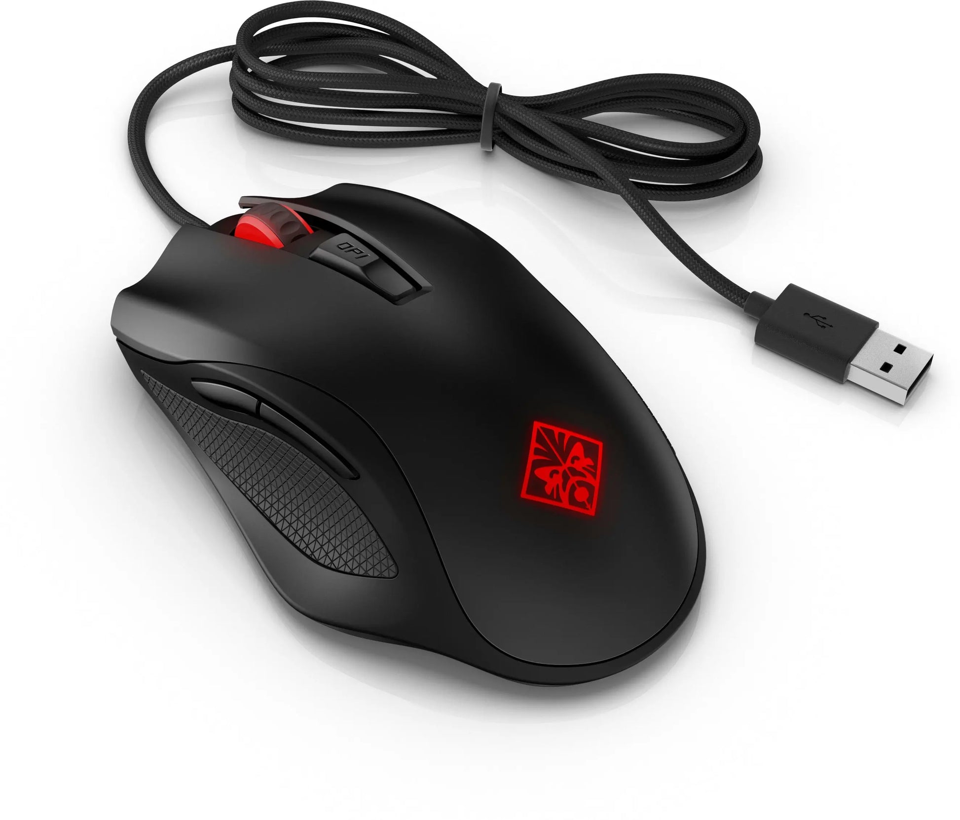 Souris Gaming HP Omen Mouse 600 - Souris Gamer Filaire USB 12000 DPI, Capteur Optique Pixart PMW3360, 6 Boutons, RGB, Poids Ajustable (130g) - Noir HP