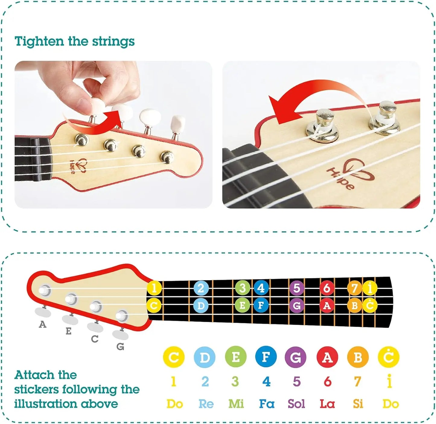 guitare pour enfant Hape Ukulélé Hape