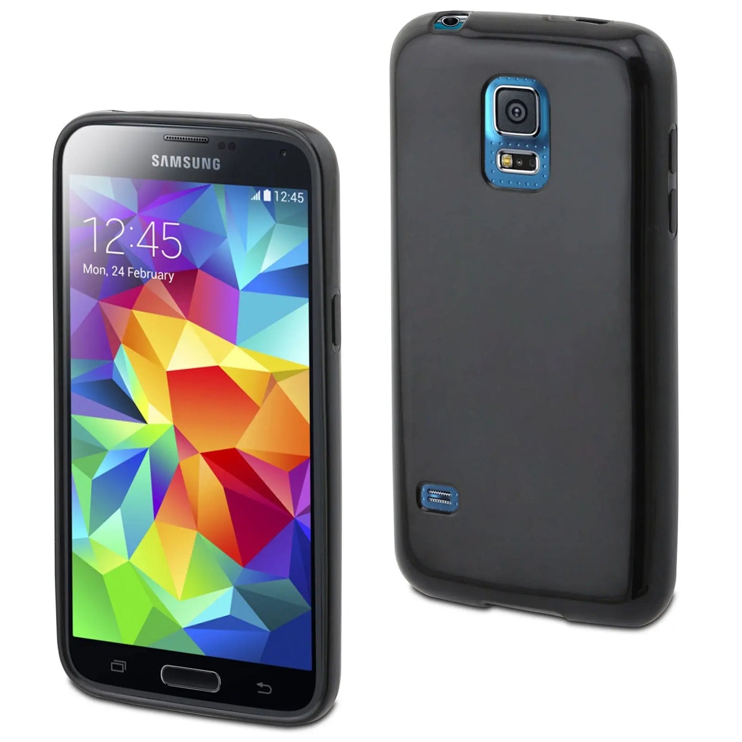 Housse minigel Noir pour Samsung Galaxy S5 Mini MUVIT