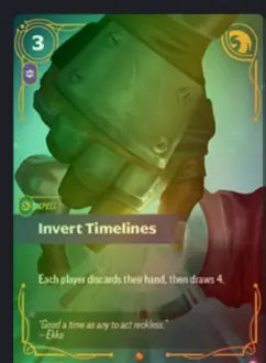 Carte à collectionner Invert Timelines – Epic 201/298 – Riftbound Origins (OGN) Riftbound