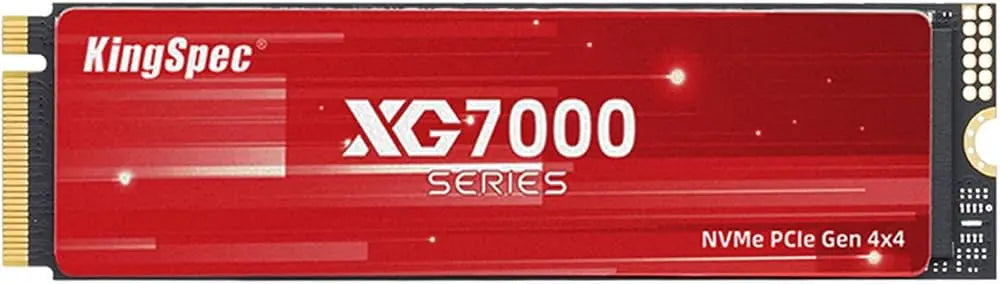 SSD Interne KingSpec XG7000 PRO 4 To – SSD NVMe PCIe 4.0 avec dissipateur, compatible PS5 et PC KINGSPEC