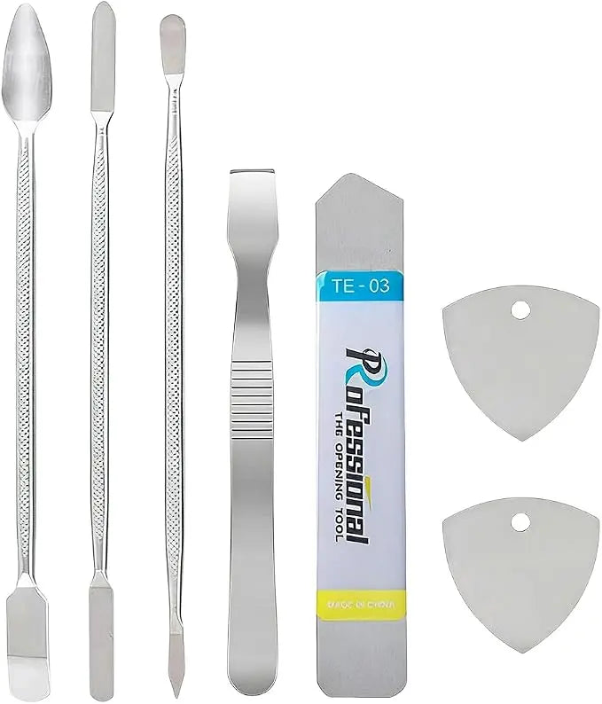 Outils de réparation Kit d'outils d'ouverture 8 en 1 – spudgers métal pour smartphone, tablette et PC portable TEKIN.STORE