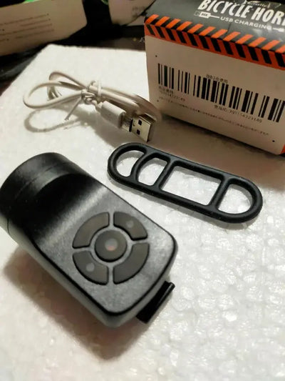 sonette Klaxon de vélo électrique étanche, klaxon de charge de vélo, 4 modes sonores, aste par USB, 120dB TECIN HOLDING