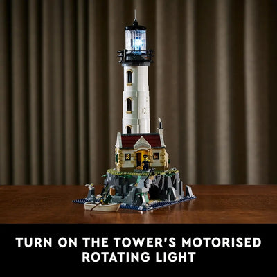 lego LEGO 21335 Ideas Le Phare Motorisé, Maquette a Construire, Idée Cadeau, Décoration Maison, avec Minifigurines Marin, Activit lego