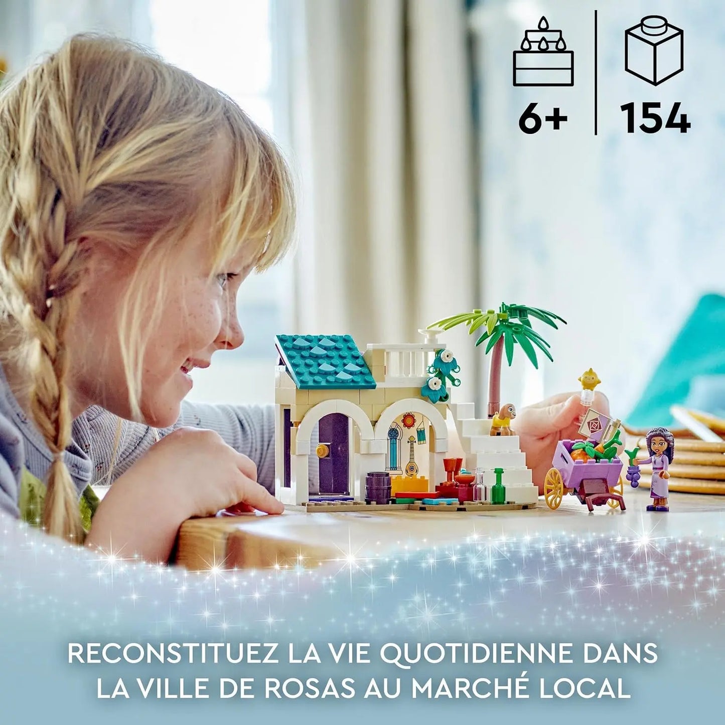 jouet pour enfant LEGO DISNEY PRINCESS™ 43223 - ASHA DANS LA VILLE DE ROSAS lego