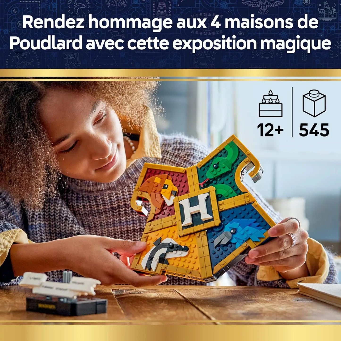 jouet LEGO Harry Potter 76462 — Le Blason des Maisons de Poudlard LEGO