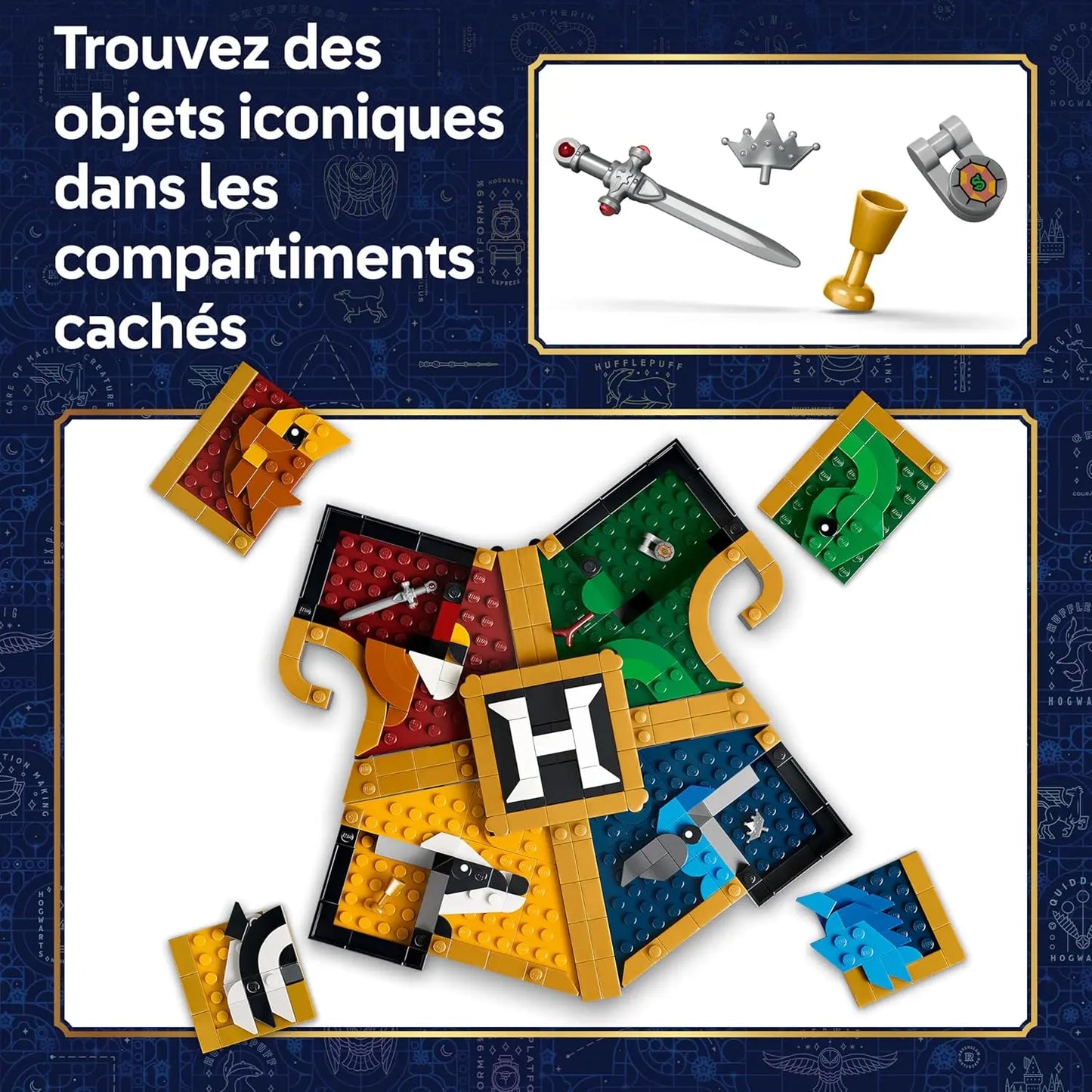 jouet LEGO Harry Potter 76462 — Le Blason des Maisons de Poudlard LEGO