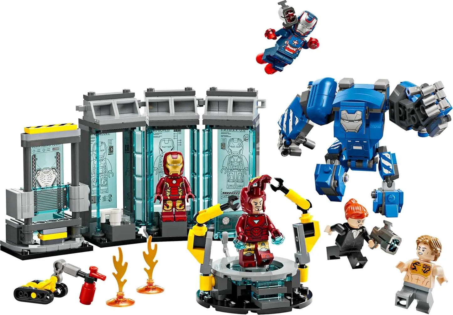 Jouets LEGO MARVEL 76315 - Le Laboratoire d'Iron Man : La Salle des Armures LEGO