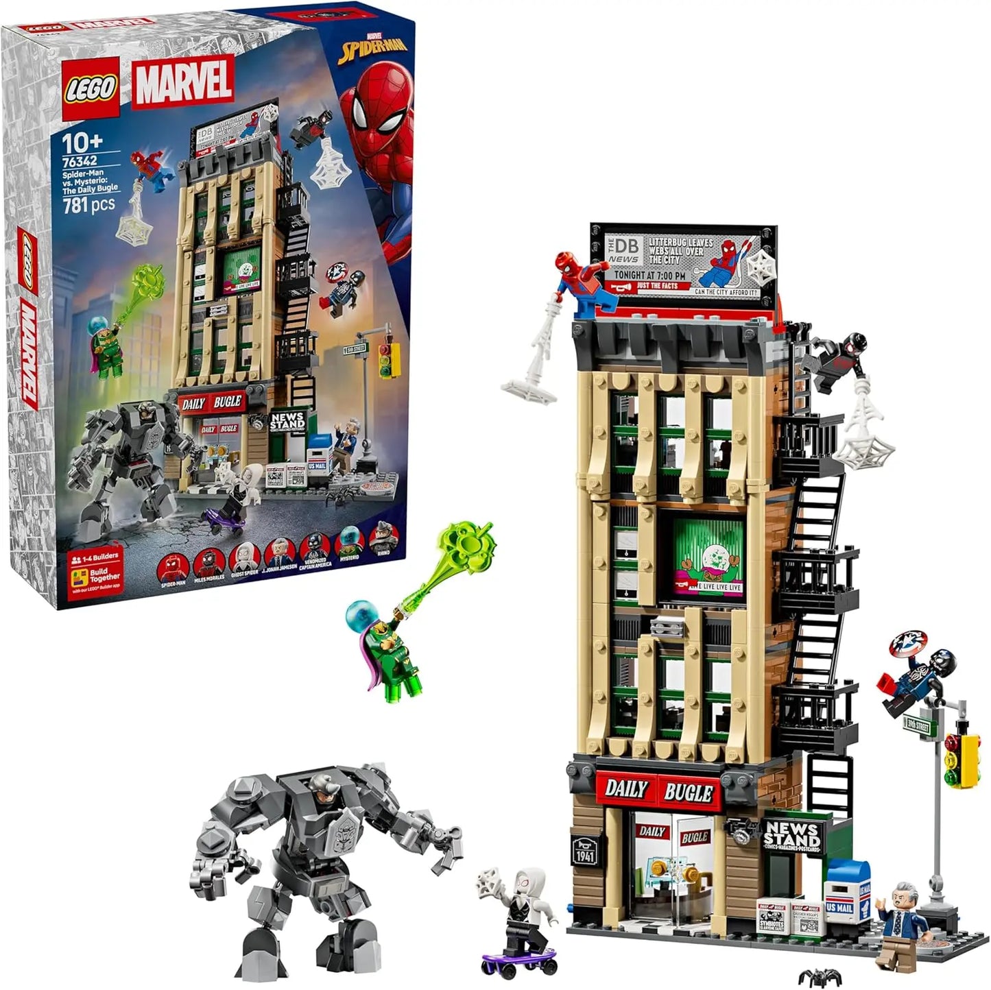 Jeu de construction LEGO Marvel 76342 – Spider-Man contre Mystério : le Daily Bugle LEGO