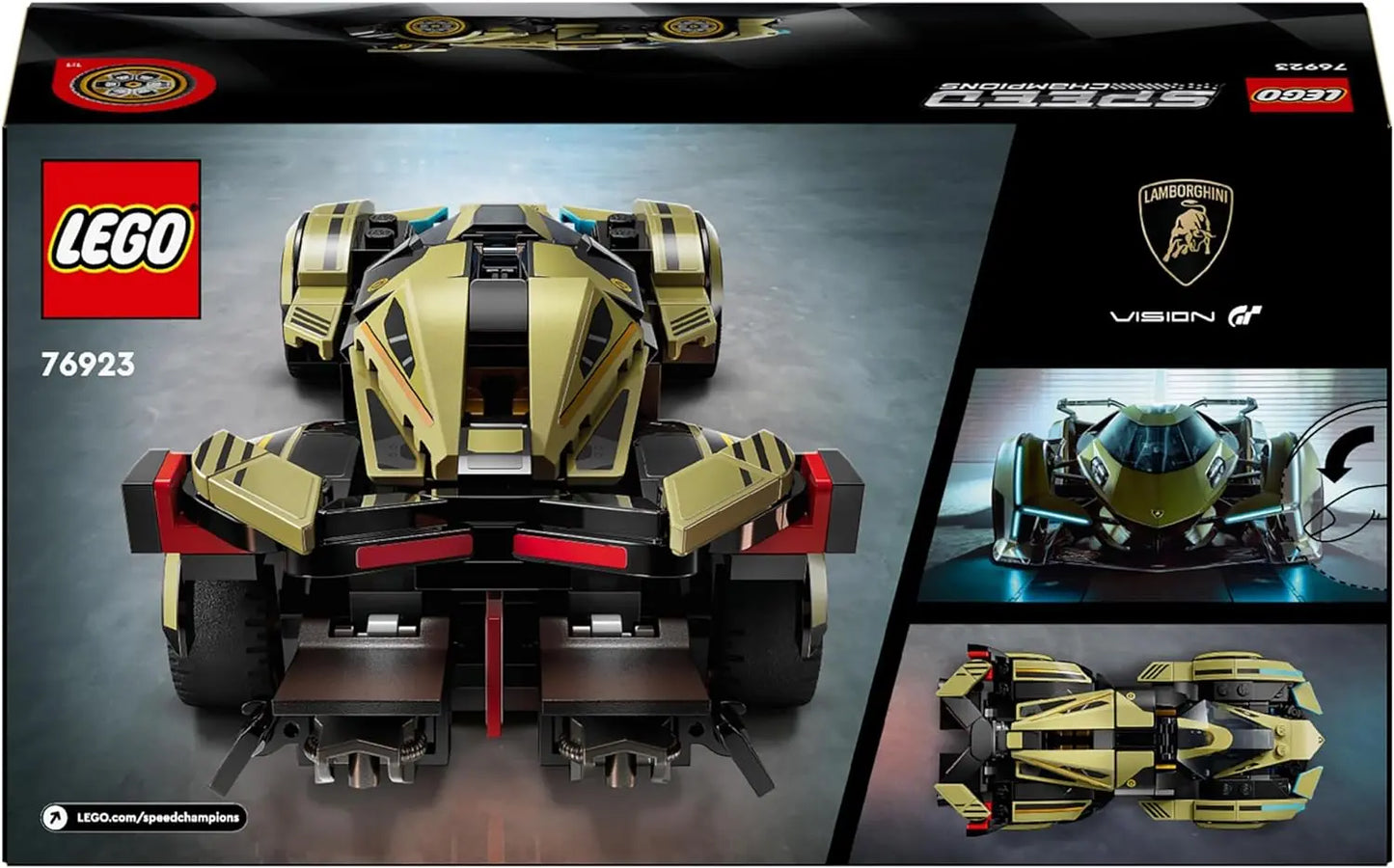jouet LEGO Speed Champions Lamborghini Lambo V12 Vision GT Super Car - Réplique de Véhicule Jouet - Modèle à Construire lego