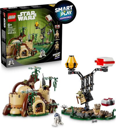 LEGO LEGO Star Wars 75422 – La Hutte de Yoda & l’Entraînement Jedi – Smart Play – 2 Minifigurines LEGO