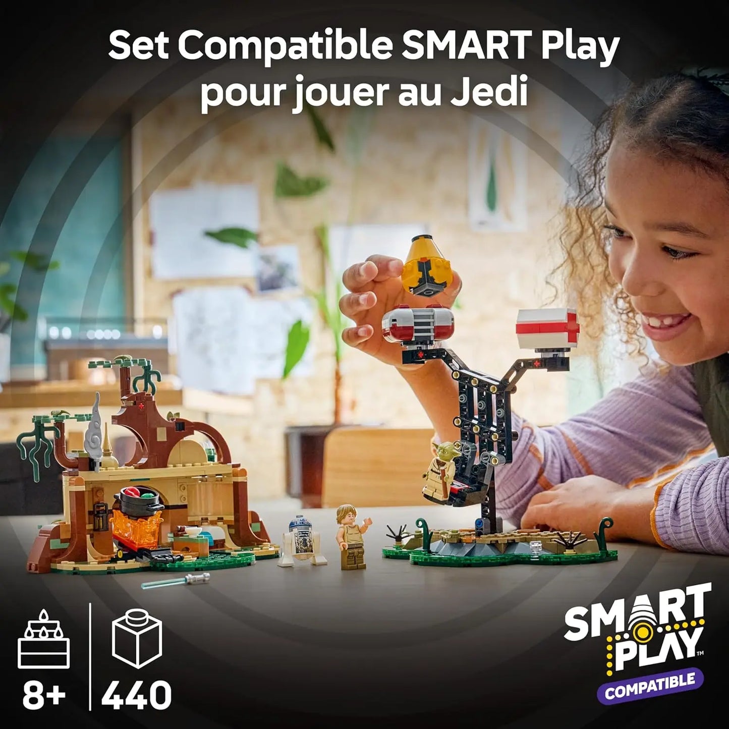 LEGO LEGO Star Wars 75422 – La Hutte de Yoda & l’Entraînement Jedi – Smart Play – 2 Minifigurines LEGO