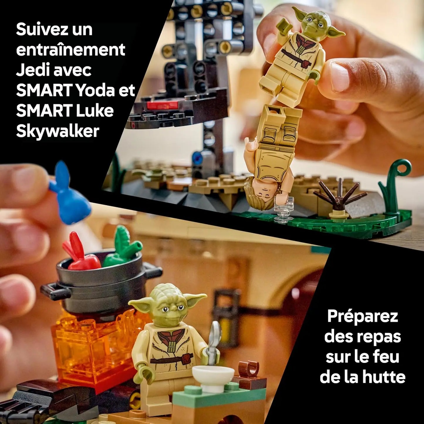 LEGO LEGO Star Wars 75422 – La Hutte de Yoda & l’Entraînement Jedi – Smart Play – 2 Minifigurines LEGO