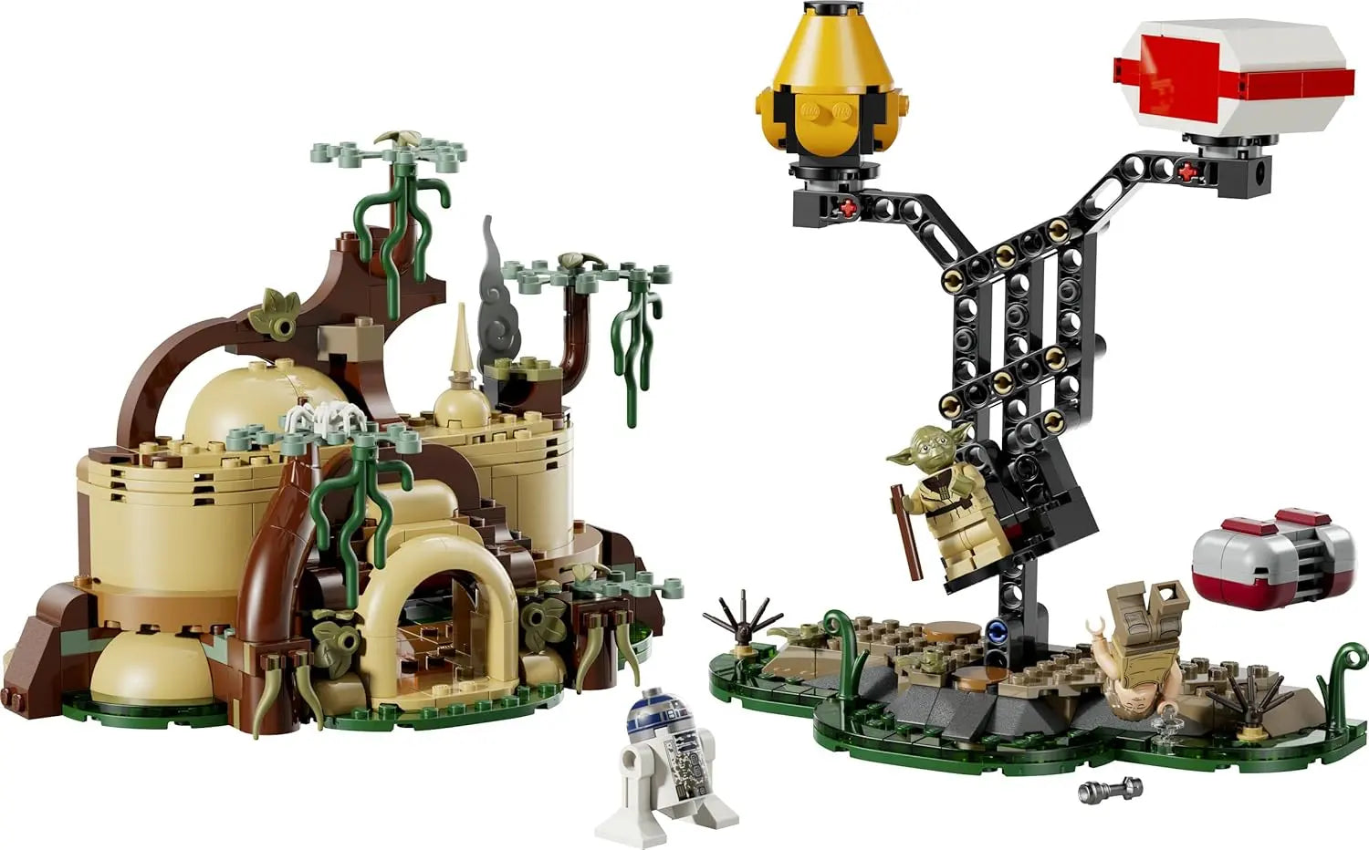 LEGO LEGO Star Wars 75422 – La Hutte de Yoda & l’Entraînement Jedi – Smart Play – 2 Minifigurines LEGO
