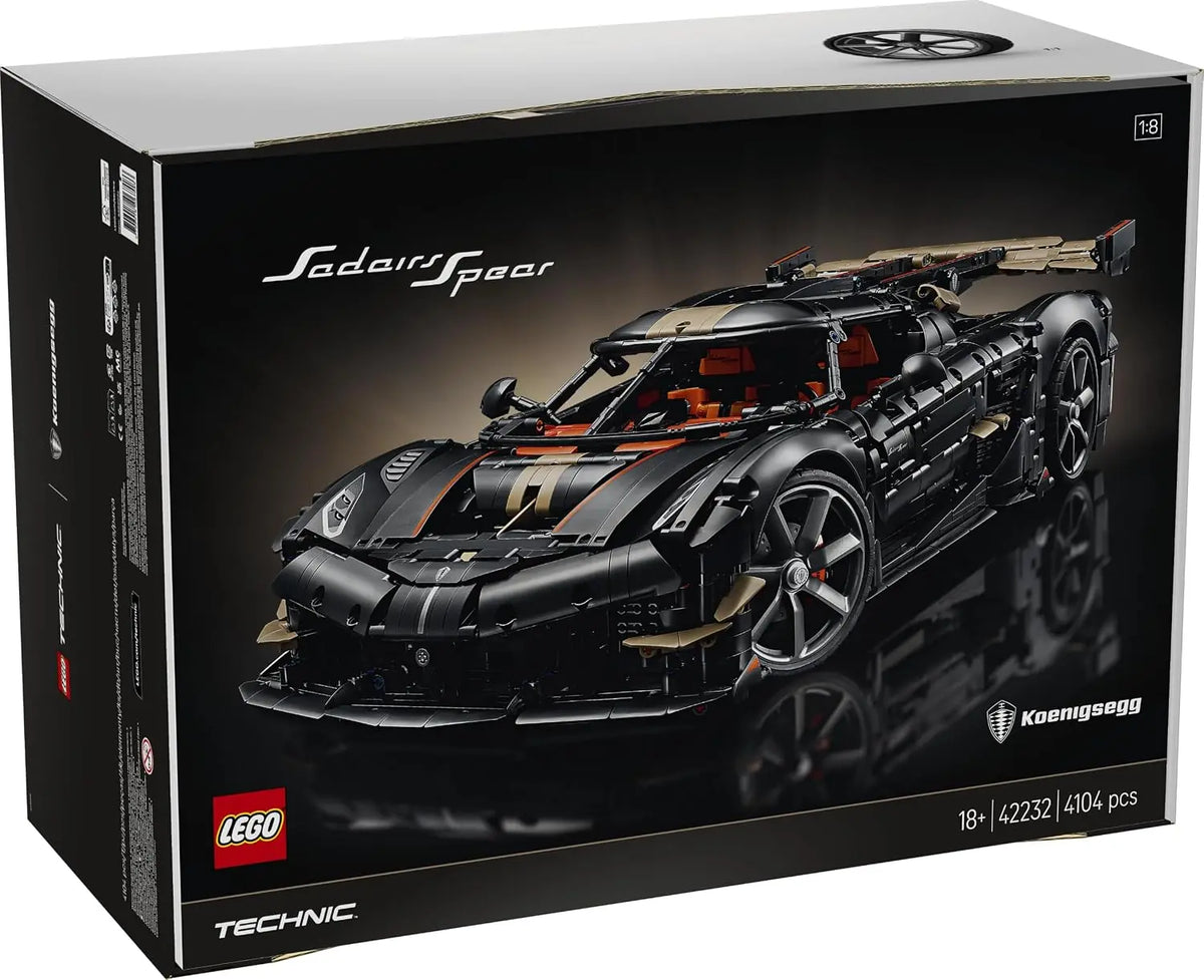 Jeu de construction LEGO Technic 42232 – Megacar Sadair's Spear de Koenigsegg | 4 104 pièces | Set adulte 18+ LEGO