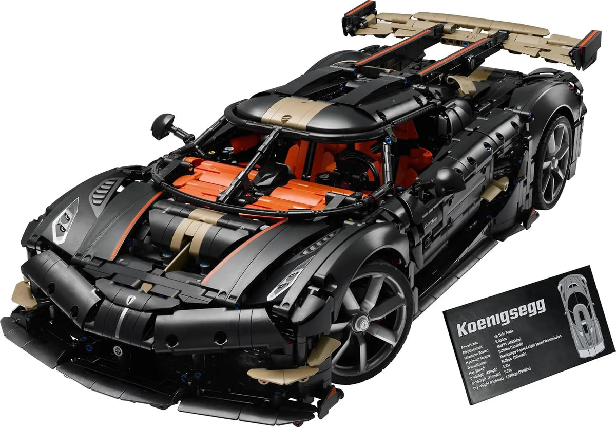 Jeu de construction LEGO Technic 42232 – Megacar Sadair's Spear de Koenigsegg | 4 104 pièces | Set adulte 18+ LEGO