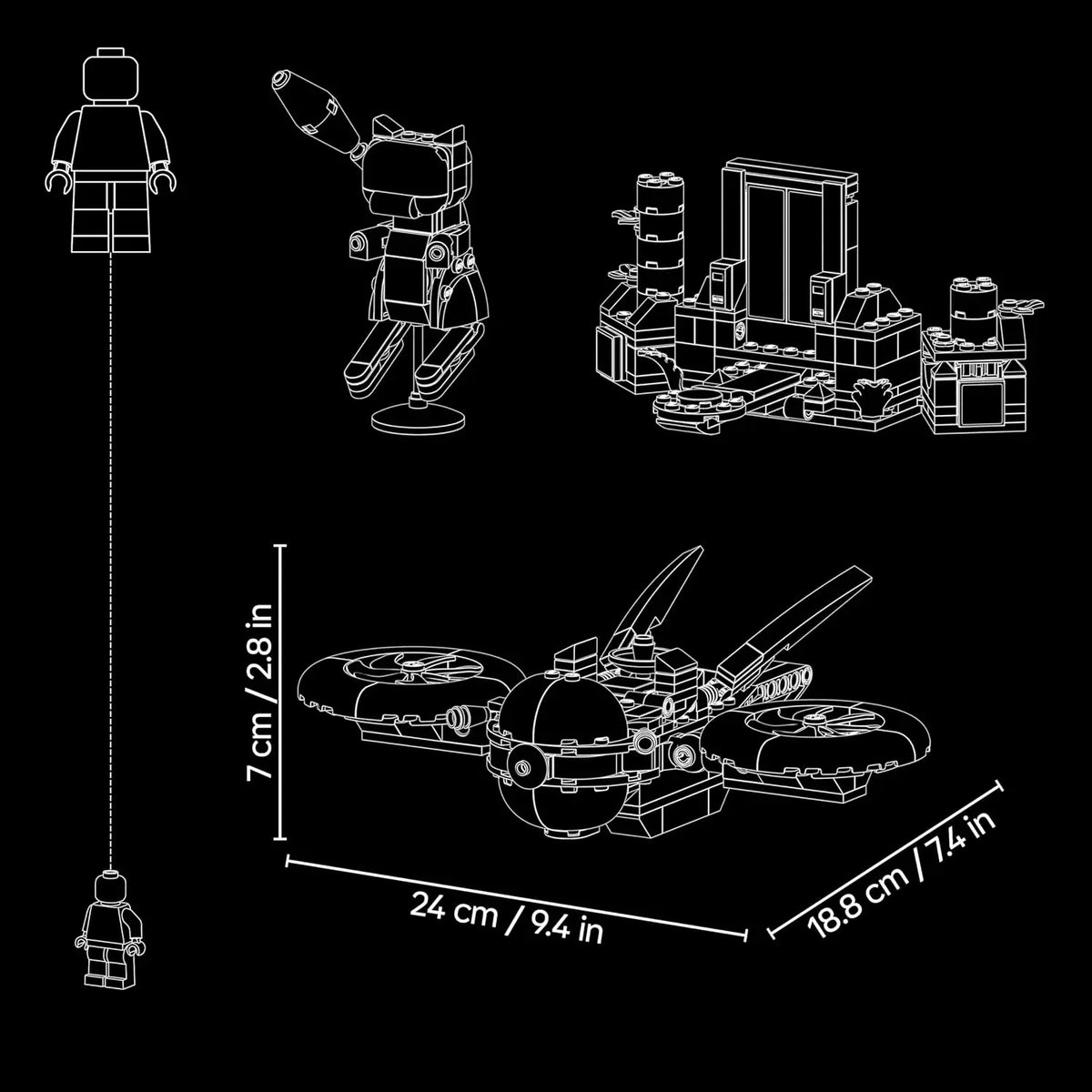 LEGO LEGO® POKEMON 72161 - SMART PLAY™ - Recherche de Mew Fabuleux en Drone LEGO