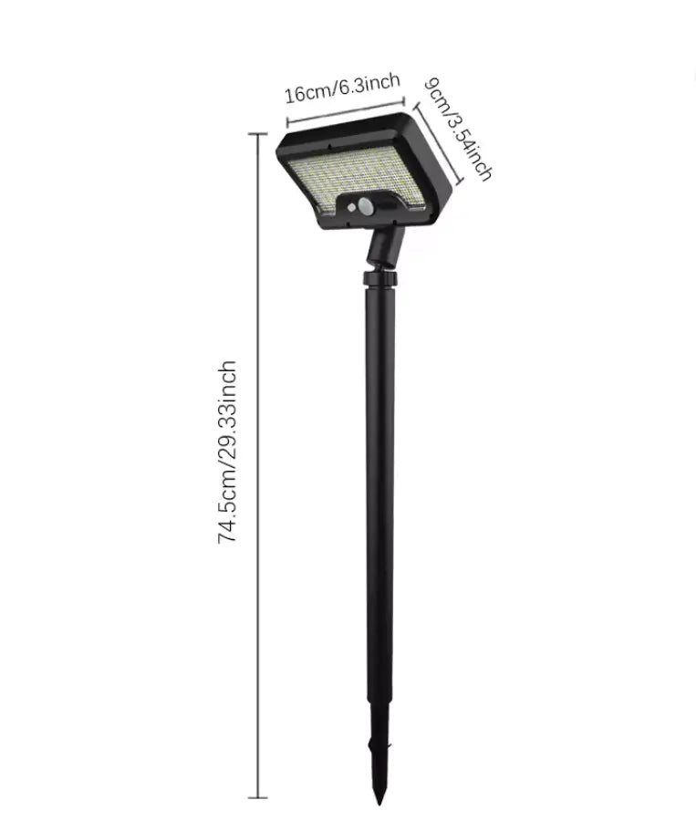 Luminaires Lampe Solaire Extérieur Jardin Ultra Puissante 88LED avec Détecteur de Mouvement Etanche IP65, Eclairage Spot Solaire Exterieur Sans Fil 360° Tecin.fr