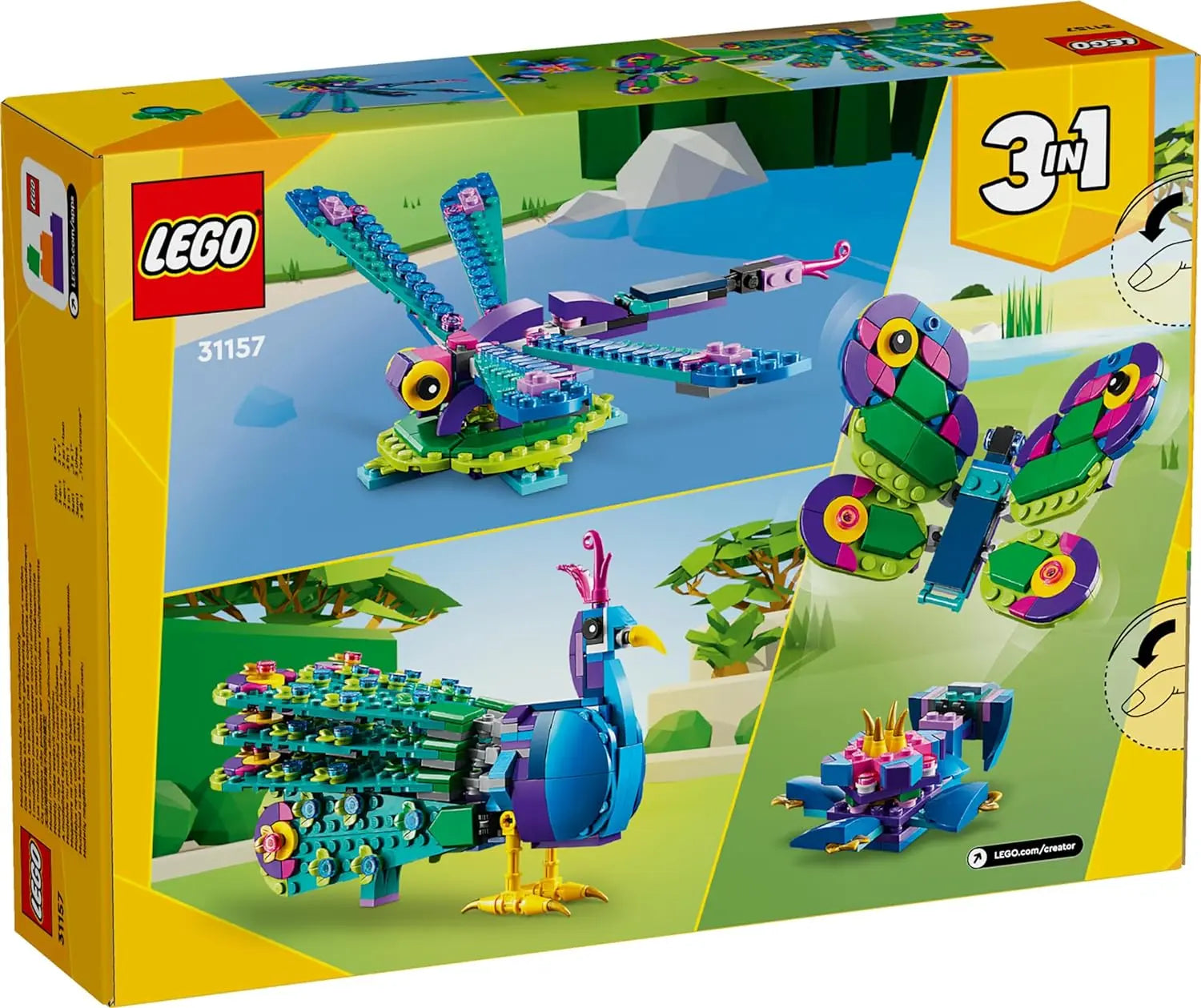jouet Lego Le Paon exotique king jouet