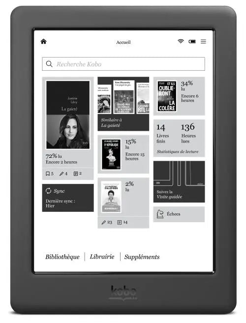 Liseuse Liseuse numérique Kobo Clara 2 6" 16 Go - Noir Kobo by Fnac