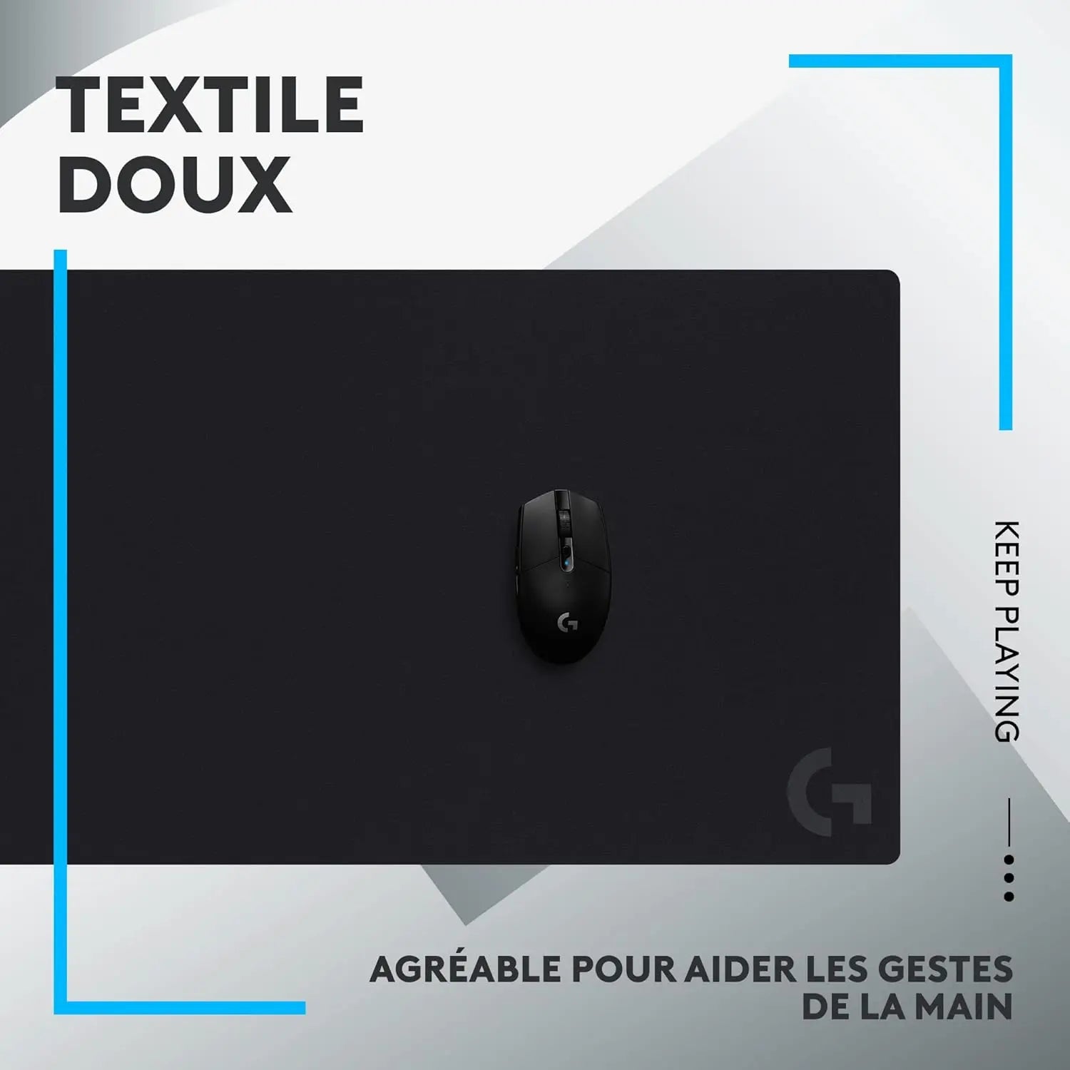 Tapis de souris Logitech G840 XL – Tapis de Souris Gaming Extra Large 900×400 mm Logitech G