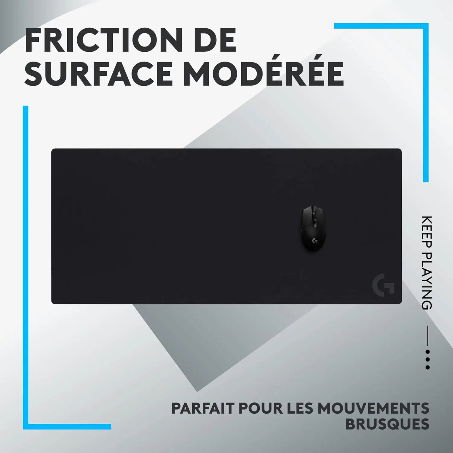 Tapis de souris Logitech G840 XL – Tapis de Souris Gaming Extra Large 900×400 mm Logitech G