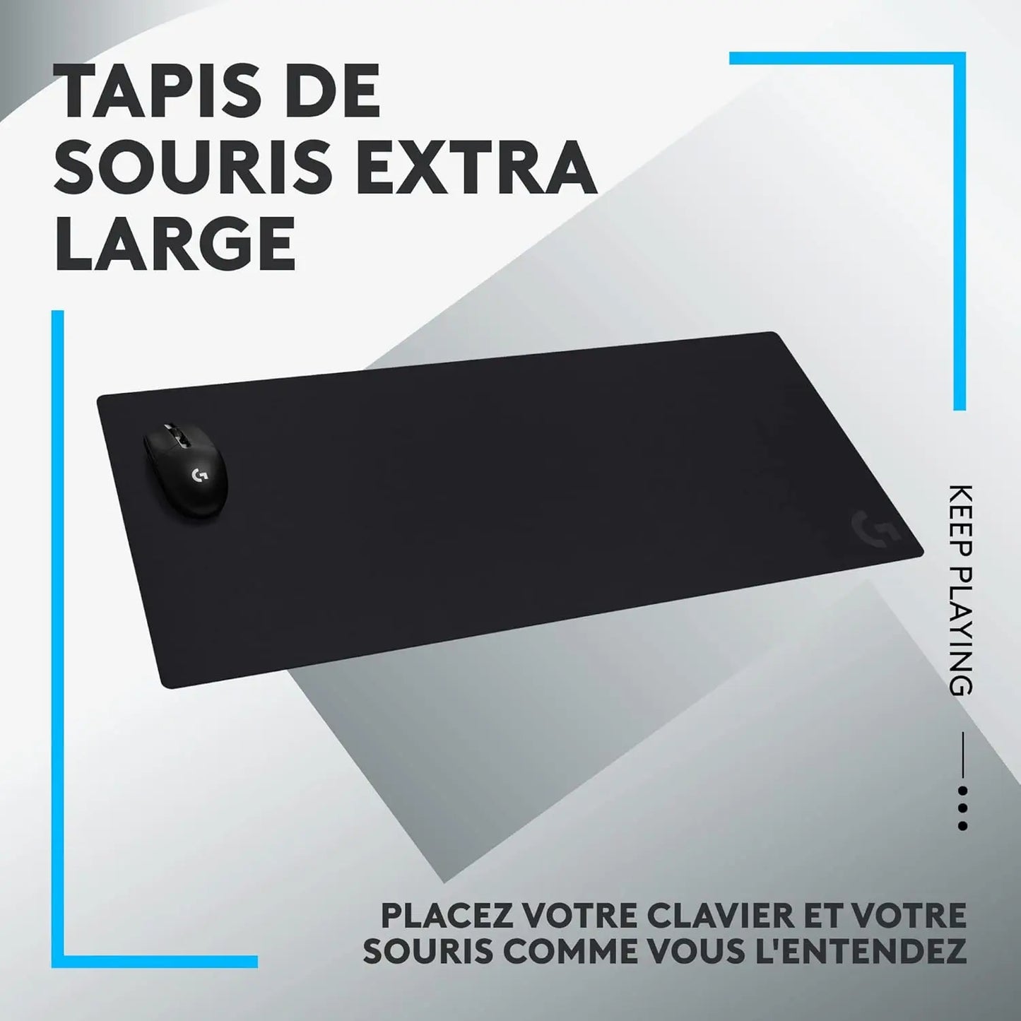 Tapis de souris Logitech G840 XL – Tapis de Souris Gaming Extra Large 900×400 mm Logitech G