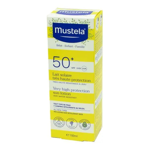MUSTELA Lait Solaire Très Haute Protection SPF50+ 100ml TECIN HOLDING
