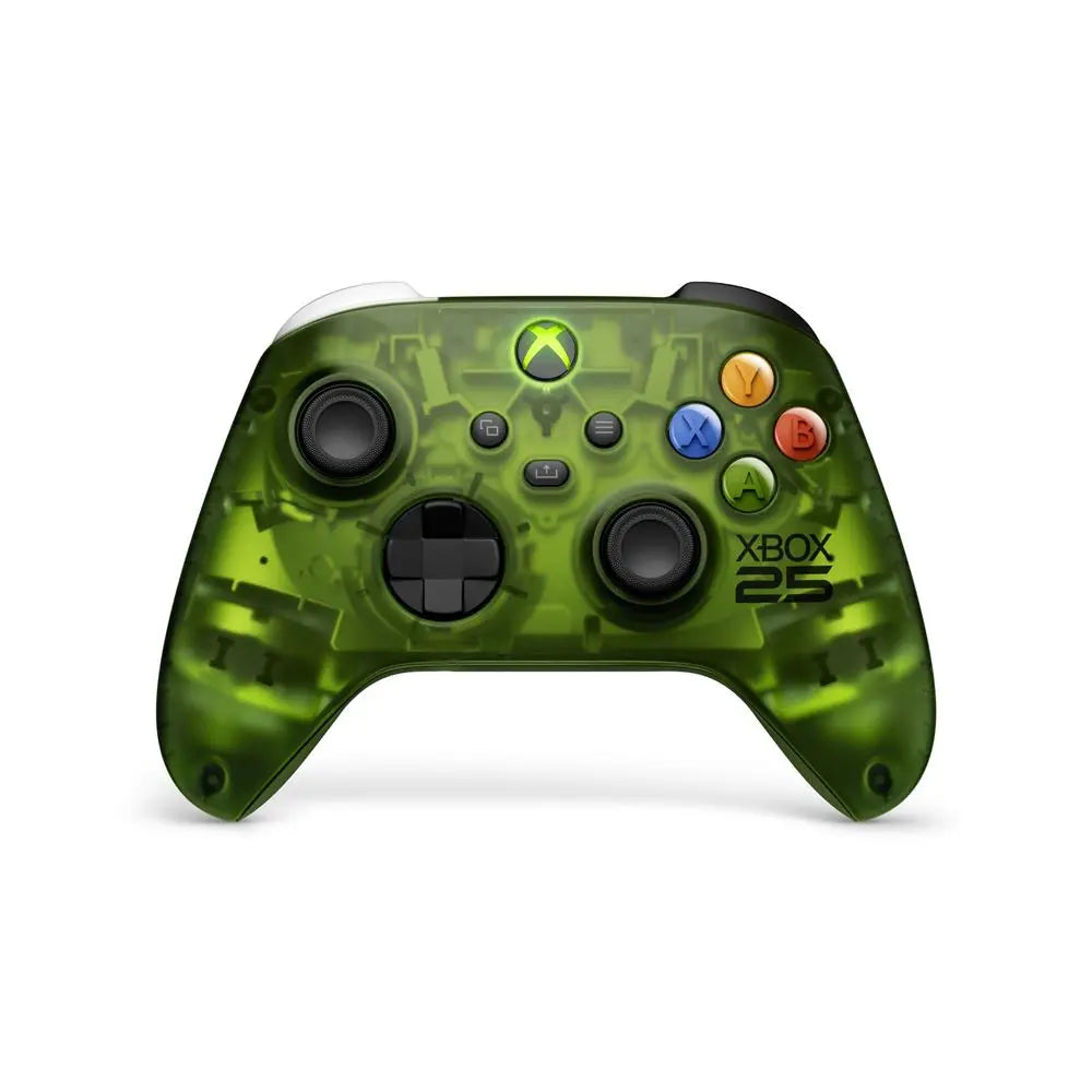 Manettes de jeu Manette sans fil Xbox X25 Édition Spéciale – Vert OG translucide Microsoft