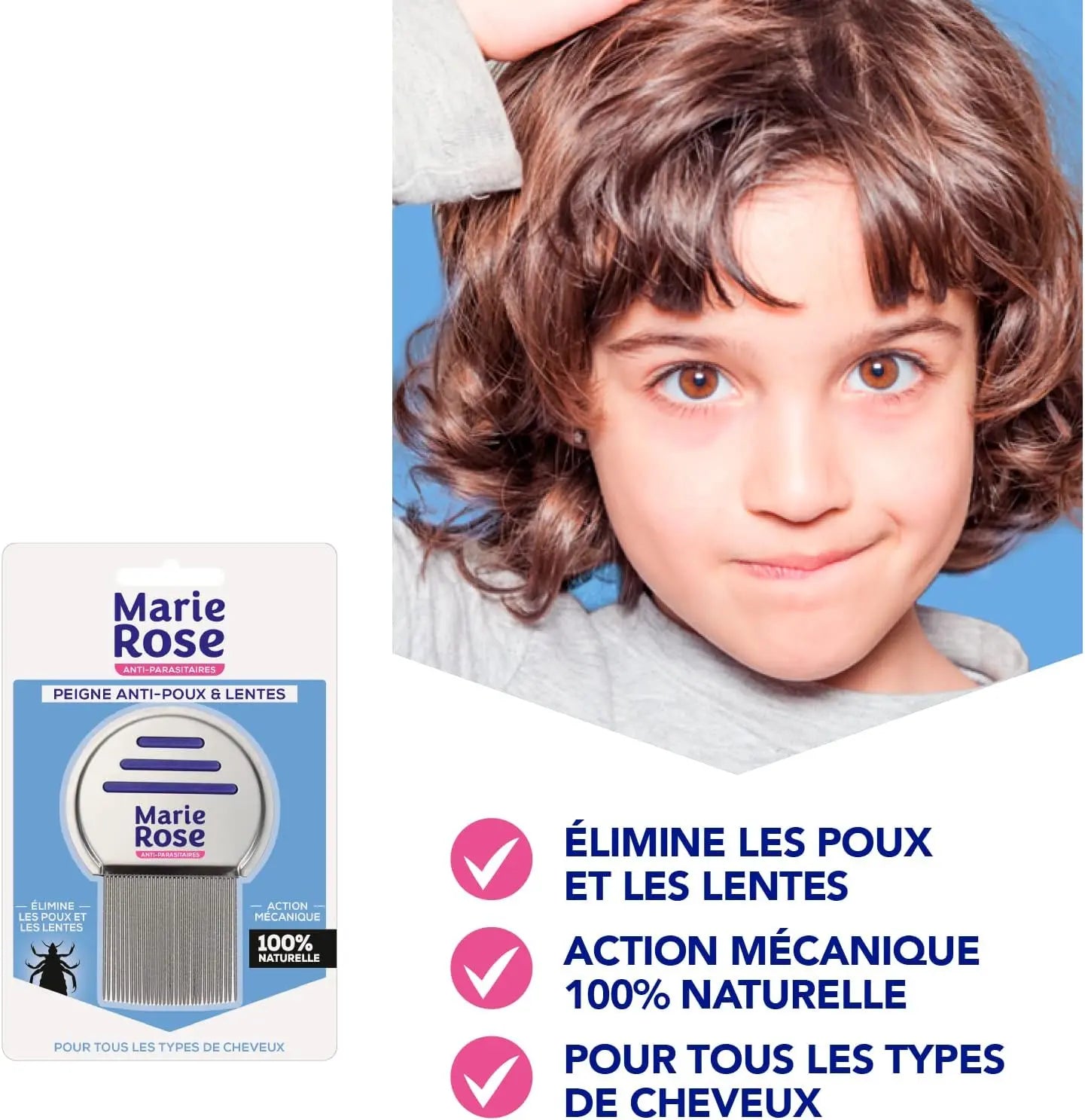 Marie Rose Peigne Anti-Poux & Lentes 3160920964794 Marie Rose