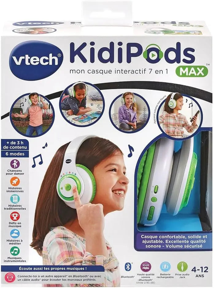 casque gaming Mon Casque Interactif 7 en 1 Vtech Kidipods Max VTECH