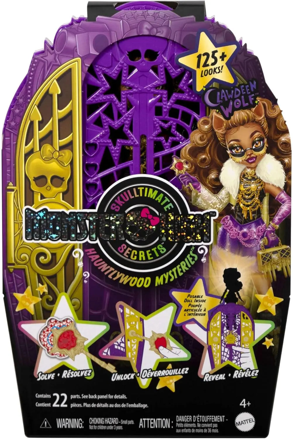 Jouets Monster High Monstrueux Secrets Clawdeen Wolf - Coffret Énigmes à Hauntlywood Mattel