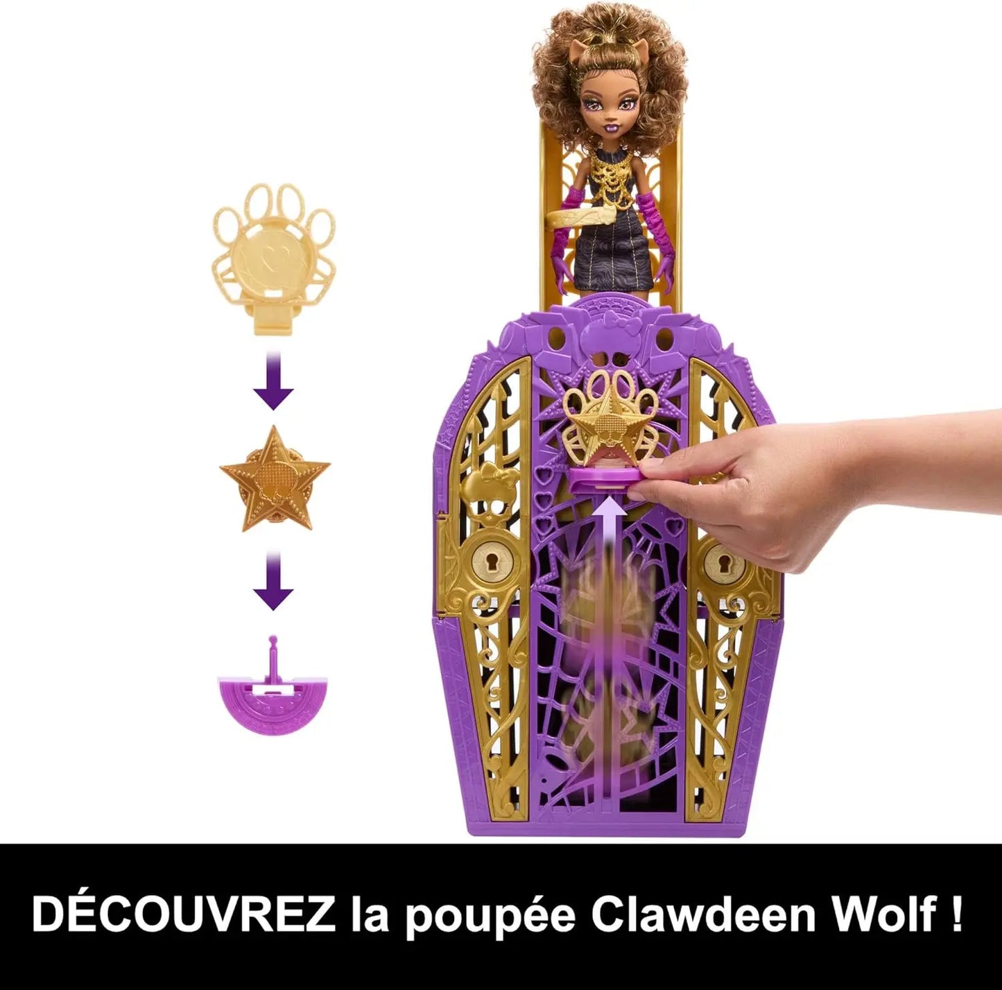 Jouets Monster High Monstrueux Secrets Clawdeen Wolf - Coffret Énigmes à Hauntlywood Mattel