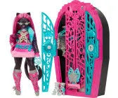 Poupées & Coffrets Monster High Monstrueux Secrets Frankie Stein - Coffret Énigmes à Hauntlywood avec Poupée, Dressing et +19 Surprises Monster High