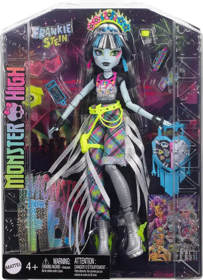 Jouets Monster High Poupée Frankie Stein Monster Fest avec Tenue Glamour et Accessoires Mattel