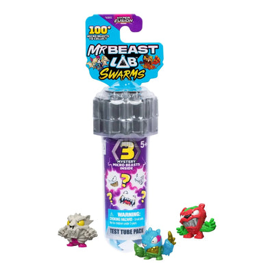 Jouet / Figurine MrBeast Lab Swarms Hyper Fusion — Pack Mystère 3 Micro Figurines Aléatoires MrBeast