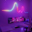 led Neon Ruban LED 5m, Guirlande Lumineuse Néon avec RVB-IC, Bande Lumineuse LED avec Synchronisation de la Musique, Fonctionne avec Alexa, Assistant Google(Ne Prend pas en Charge le WiFi 5G) amazon