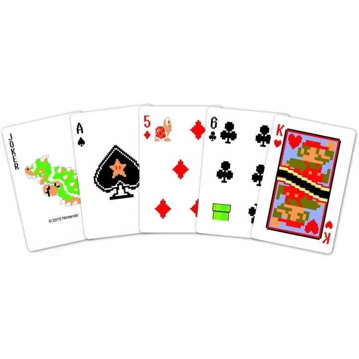 Jeu de Cartes & Collector Nintendo — Mario Trump Playing Cards NAP-01 | Pixel Version | Jeu de Cartes Officiel Nintendo