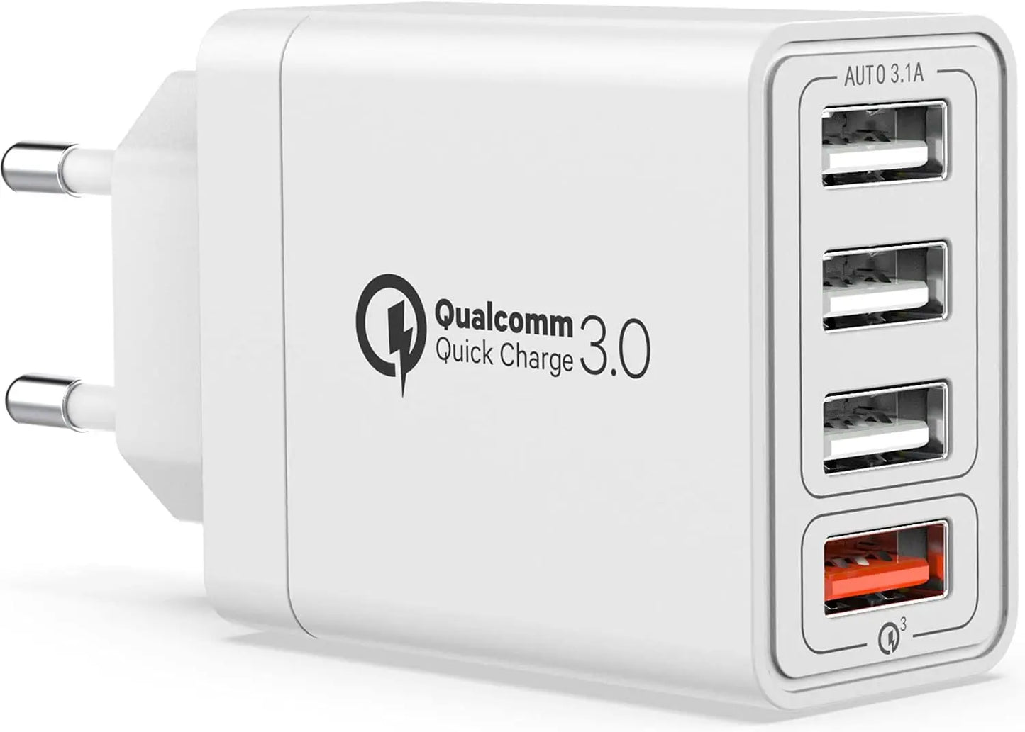 Chargeurs de batteries YEONPHOM Chargeur Mural Rapide USB 3.0 30W/6A 4 Ports, Adaptateur Prise Secteur Multiple Universel pour iPhone 12/11/XR/XS/X,Samsung Galaxy S21/S20/S10/S9/Note,Xiaomi amazon
