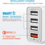 Chargeurs de batteries YEONPHOM Chargeur Mural Rapide USB 3.0 30W/6A 4 Ports, Adaptateur Prise Secteur Multiple Universel pour iPhone 12/11/XR/XS/X,Samsung Galaxy S21/S20/S10/S9/Note,Xiaomi amazon