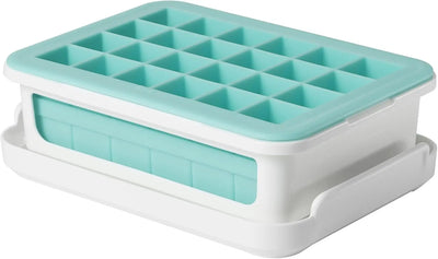 Cuisine & Art de la Table OXO Good Grips — Bac à Glaçons Silicone avec Couvercle | 48 Petits Glaçons | Empilable OXO
