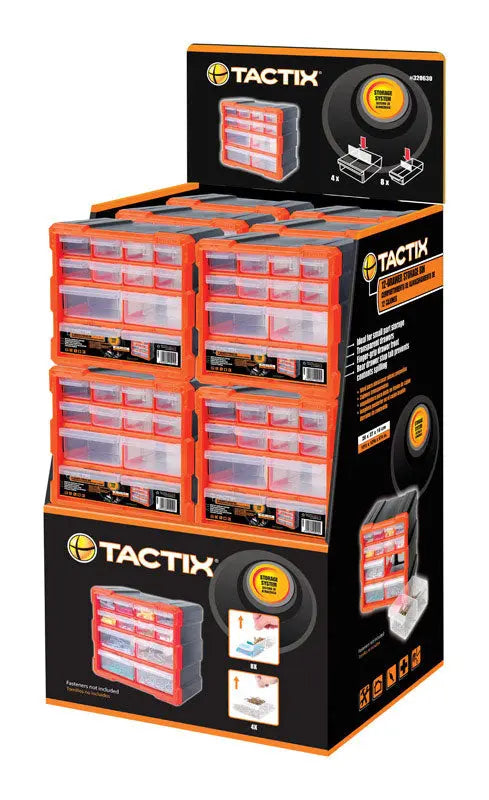 Organiseur tactix 12 tiroirs tactix