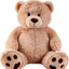 peluches Ours en Peluche géant Ours en Peluche Xxl 100 cm de Hauteur Velours Doux Brun foncé à Aimer king jouet